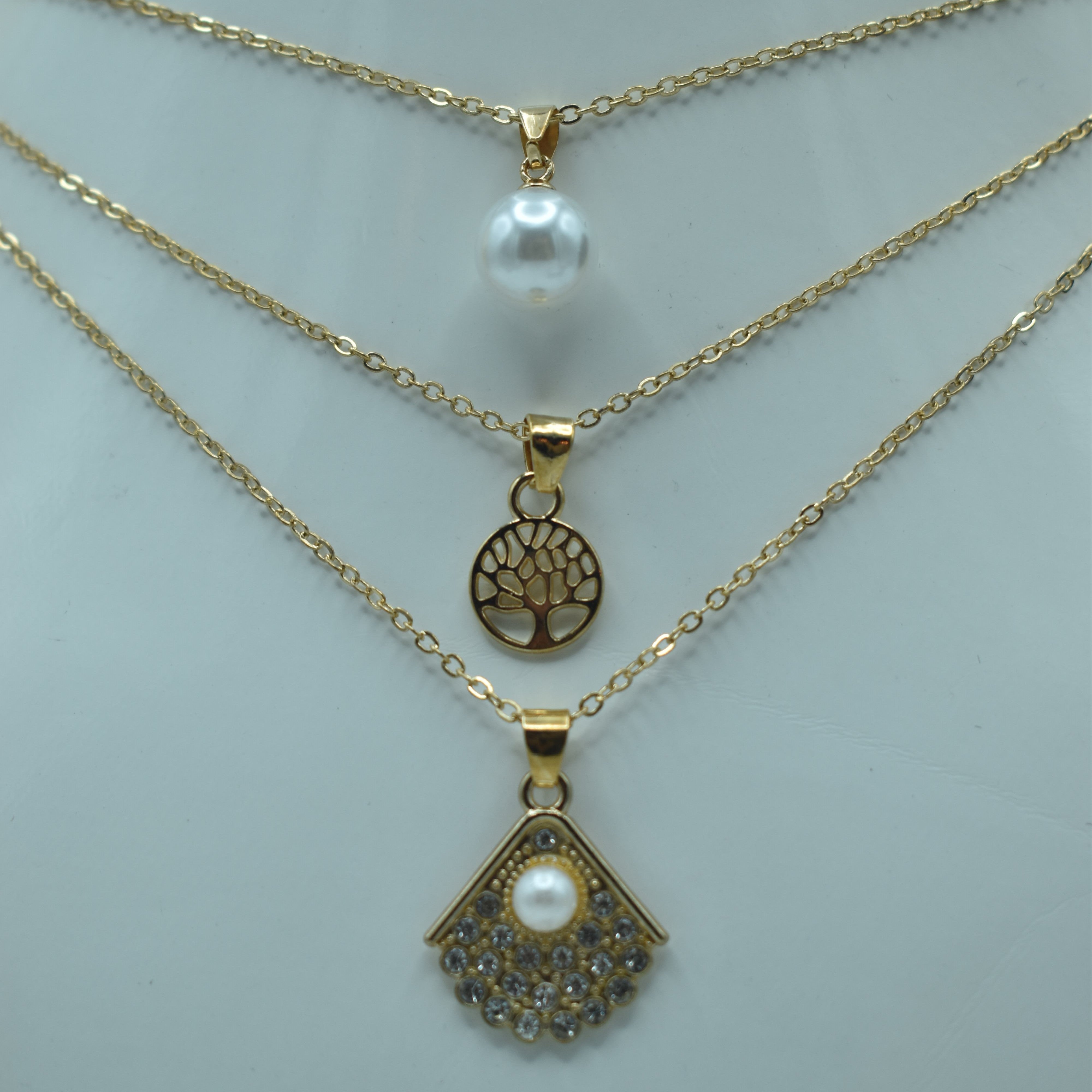 Pack of 6 GOLDEN Necklace and Earring Sets – Stylish Jewelry Collection