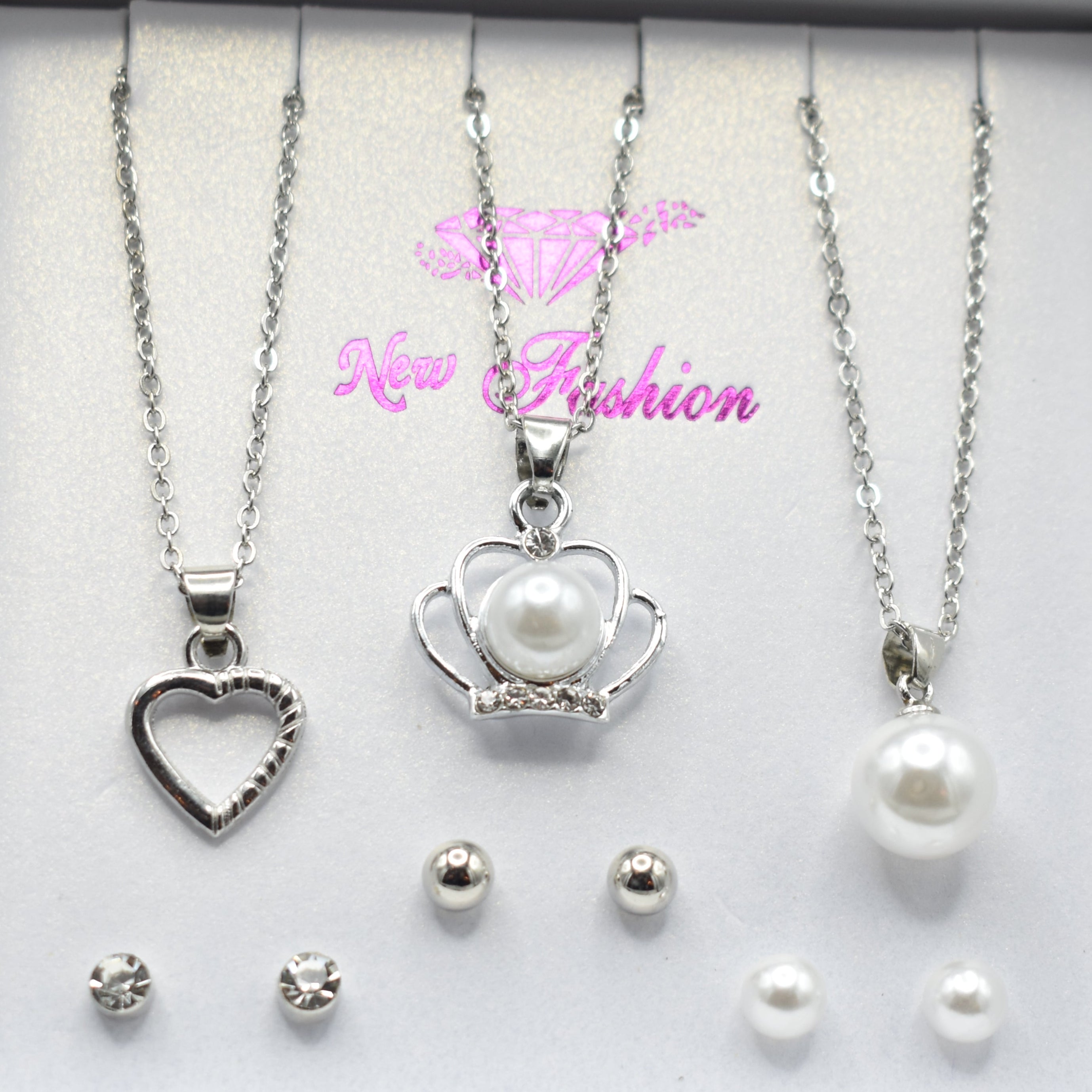 Pack of 6 Necklace and Earring Sets – Stylish Jewelry Collection