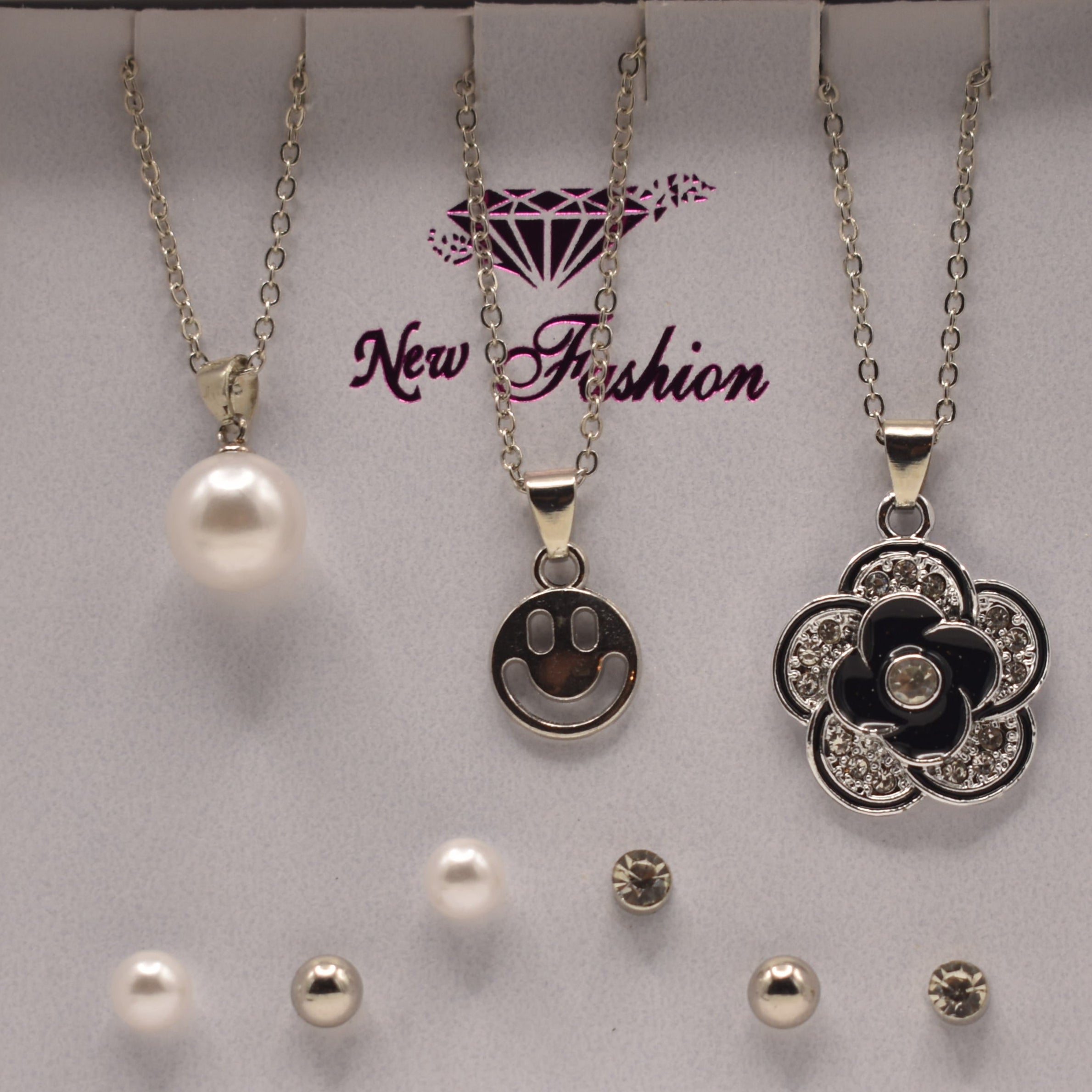 Pack of 6 Necklace and Earring Sets – Stylish Jewelry Collection