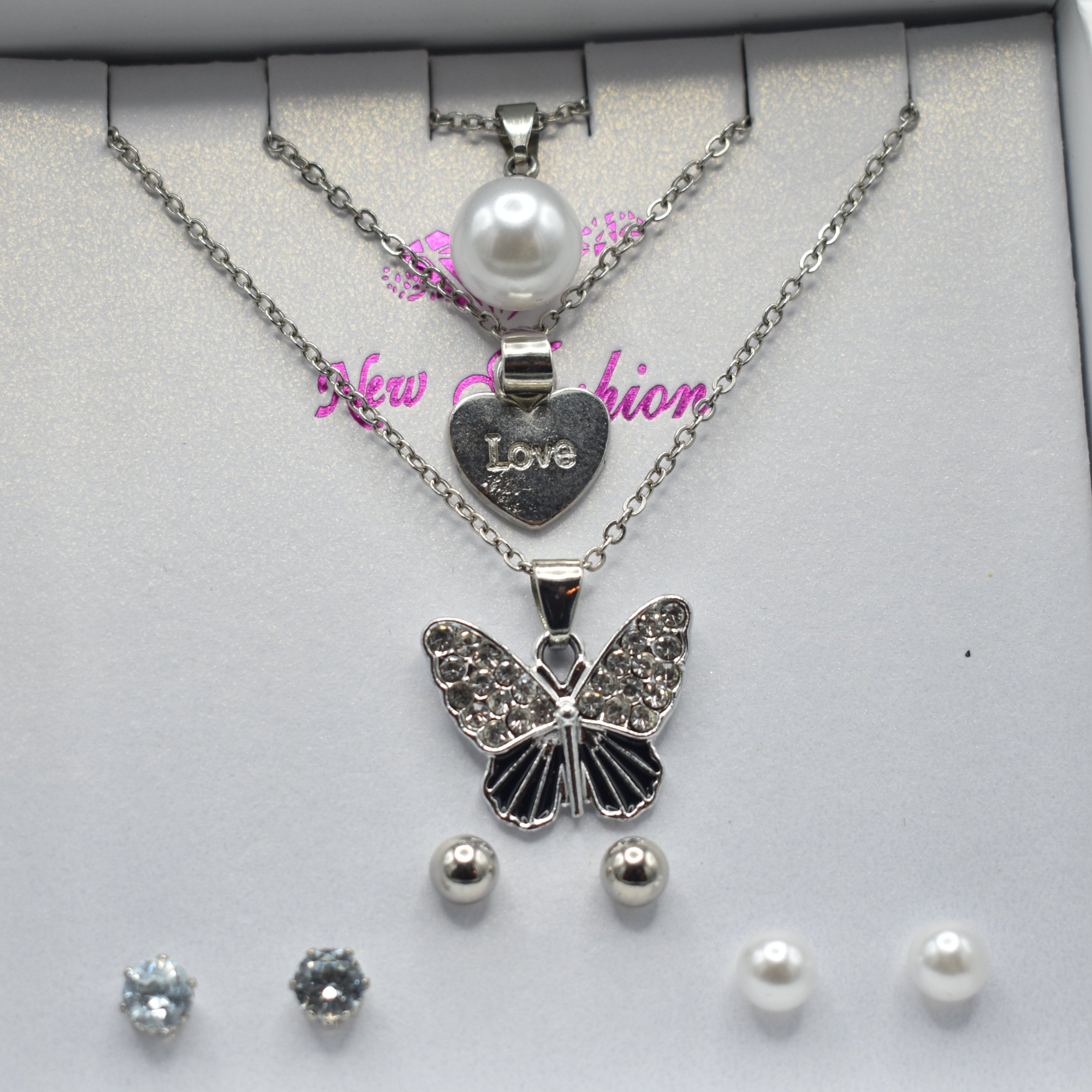 Pack of 6 Jewellery Necklace and Earring Sets – Stylish Jewelry Collection