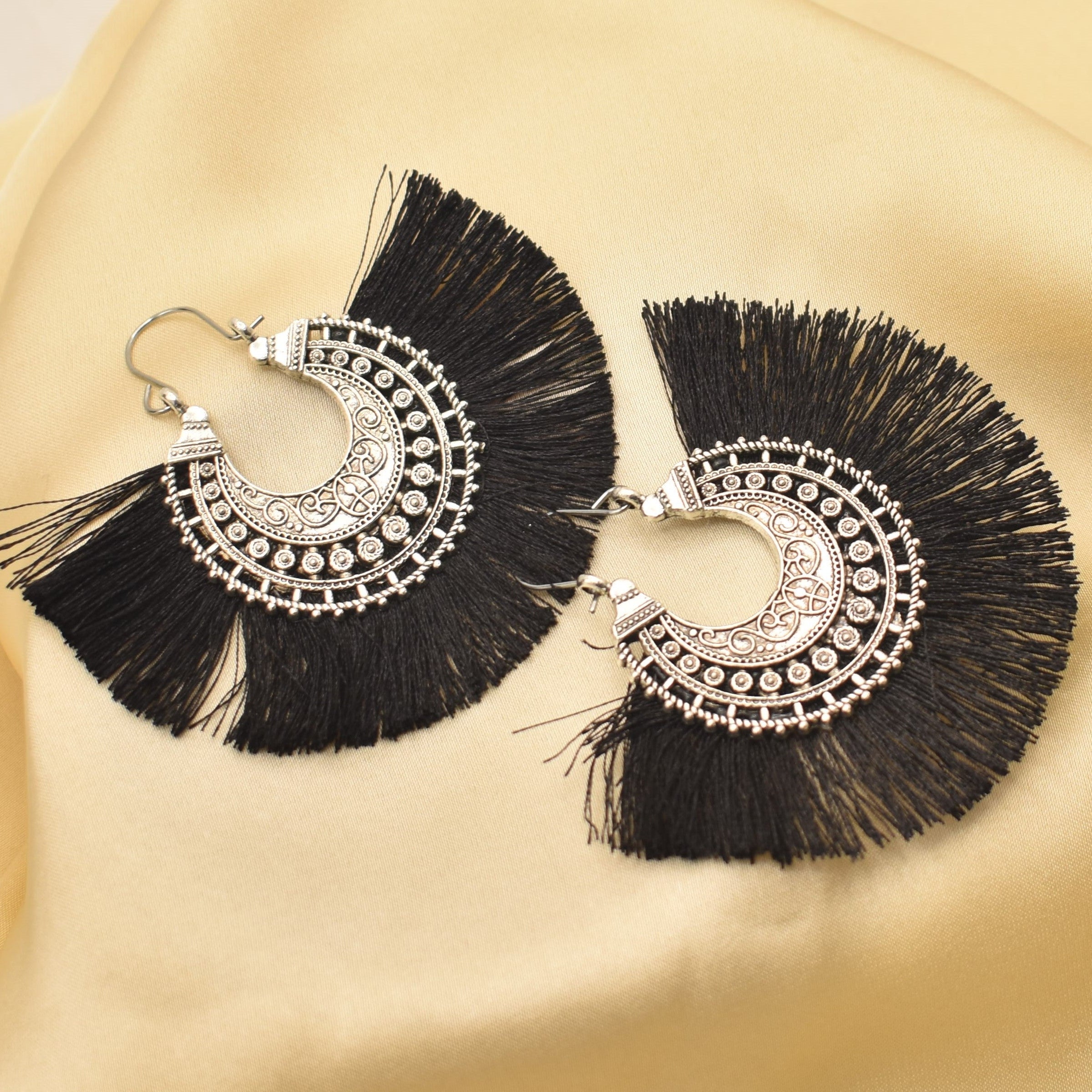 Moroccan Cotton Earrings – Handmade Ethnic Jewelry