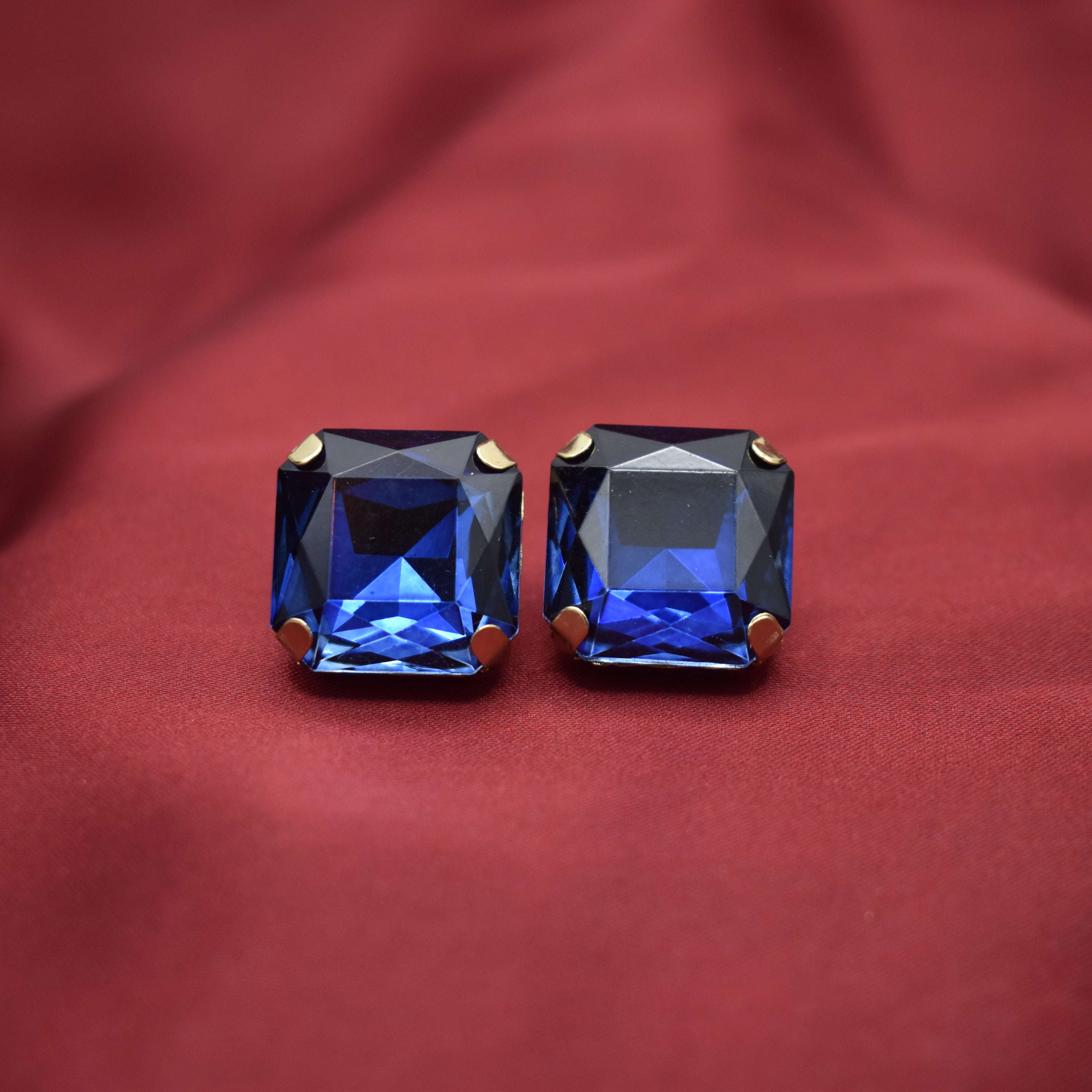 Elegant Square Cubic Zirconia Crystal Charm Earrings for Women