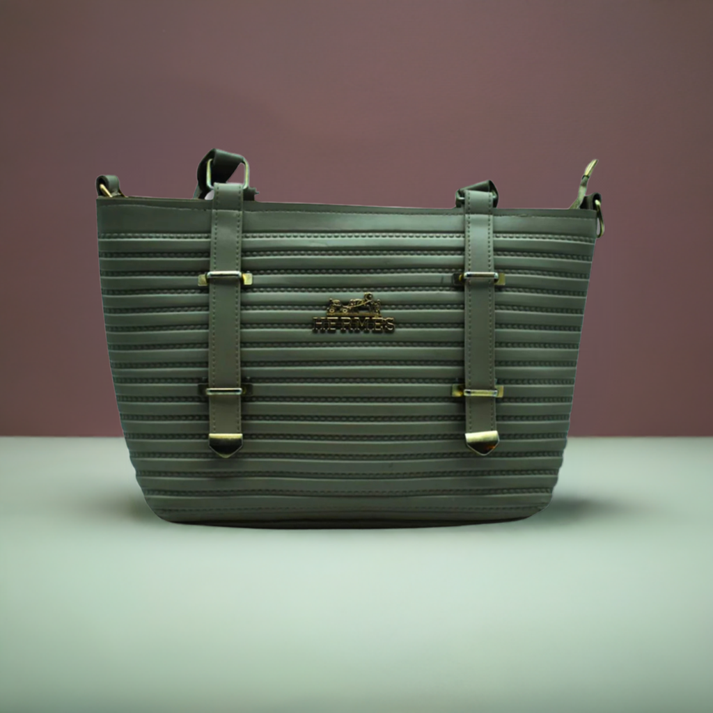 3-in-1 Women’s Handbag Set: Soft PU Leather Top Handle Bag, Wallet, and Crossbody Strap