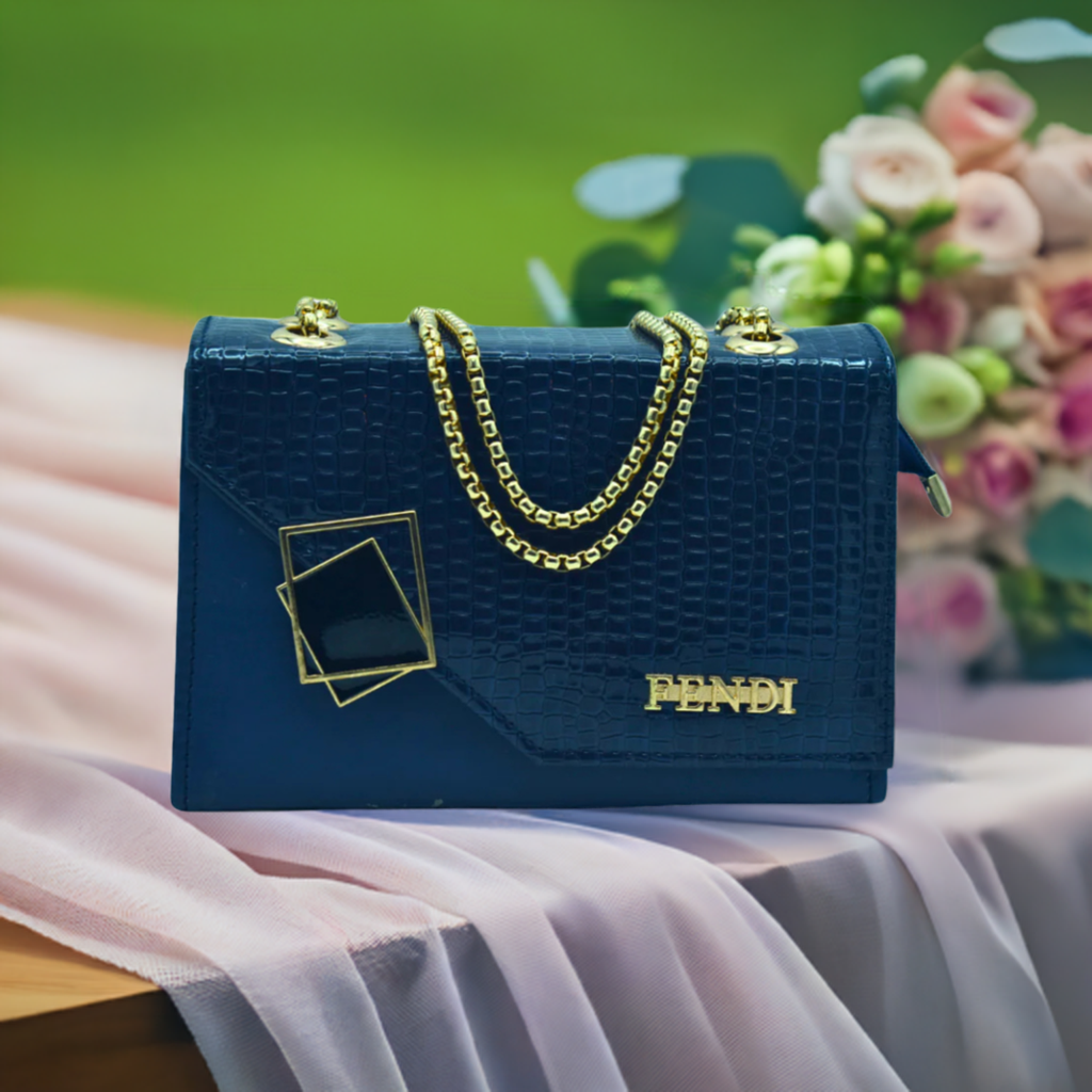 Stylish Women’s Navy Blue Buckle Crossbody Bag – Chic & Versatile Accessory