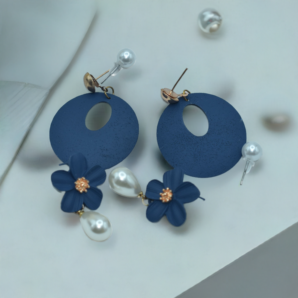 Colorful Metallic Matte Earrings Set for Girls