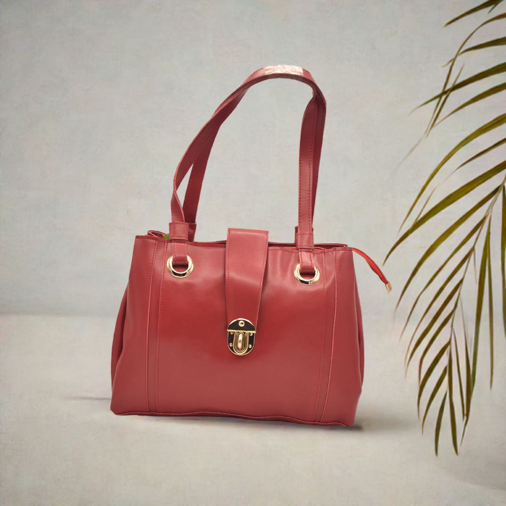 Elegant Red Tote Bag for Women – Luxury, Fashionable, and Spacious