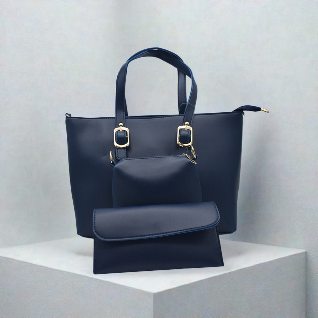 3-Piece Set Casual Tote Bag with Large Capacity – Stylish & Practical Everyday Handbag