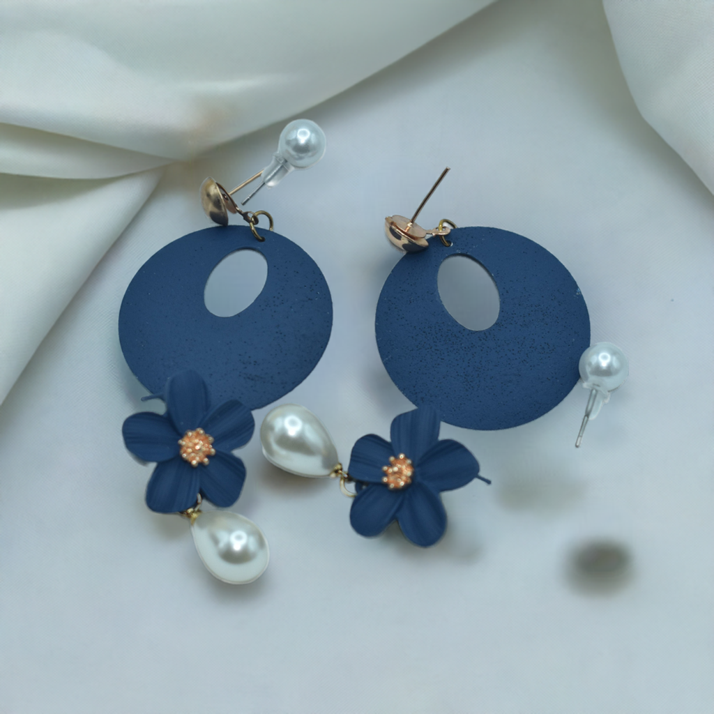 Colorful Metallic Matte Earrings Set for Girls