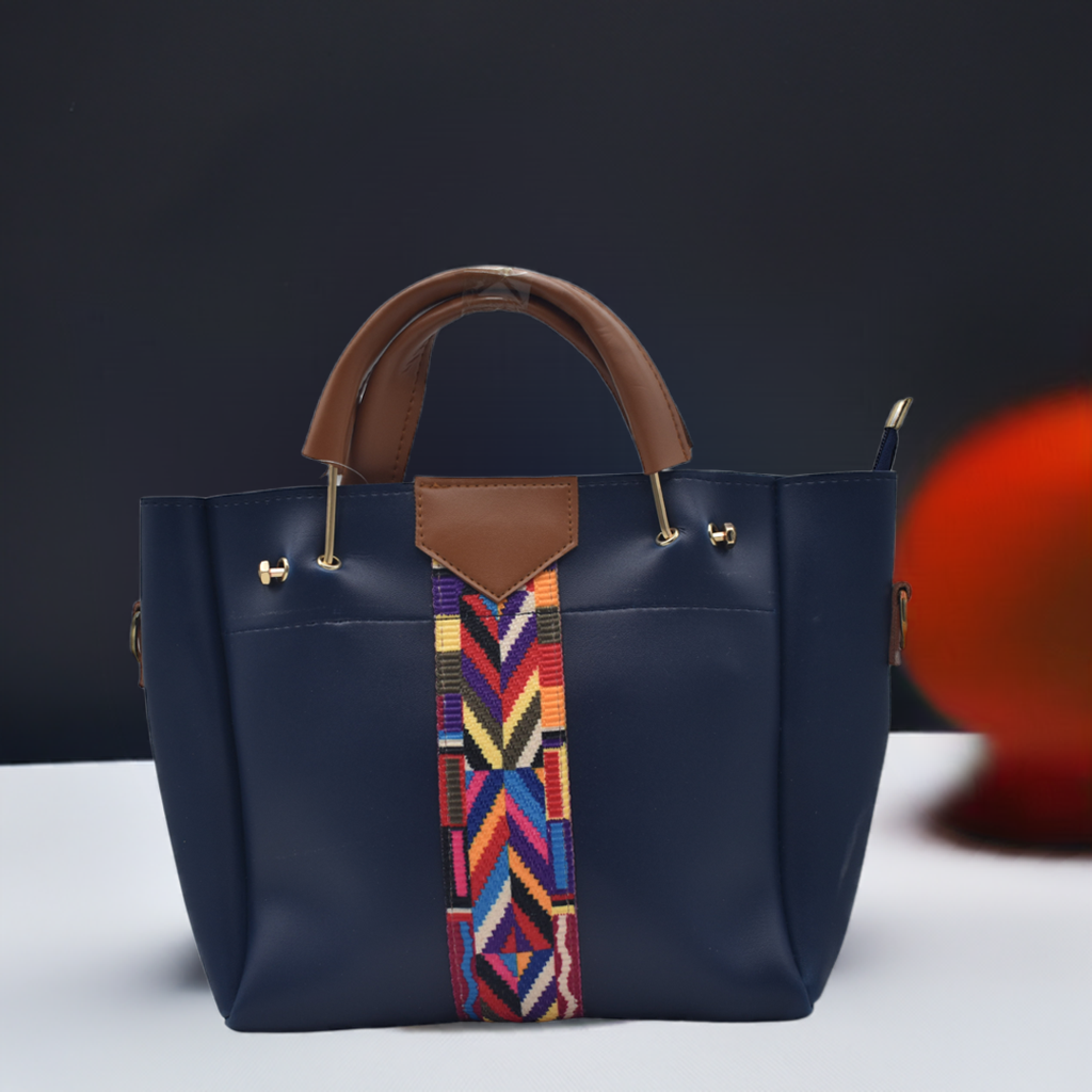 Premium 4-Piece Women's Handbag Set with Beautiful Colorful Lace