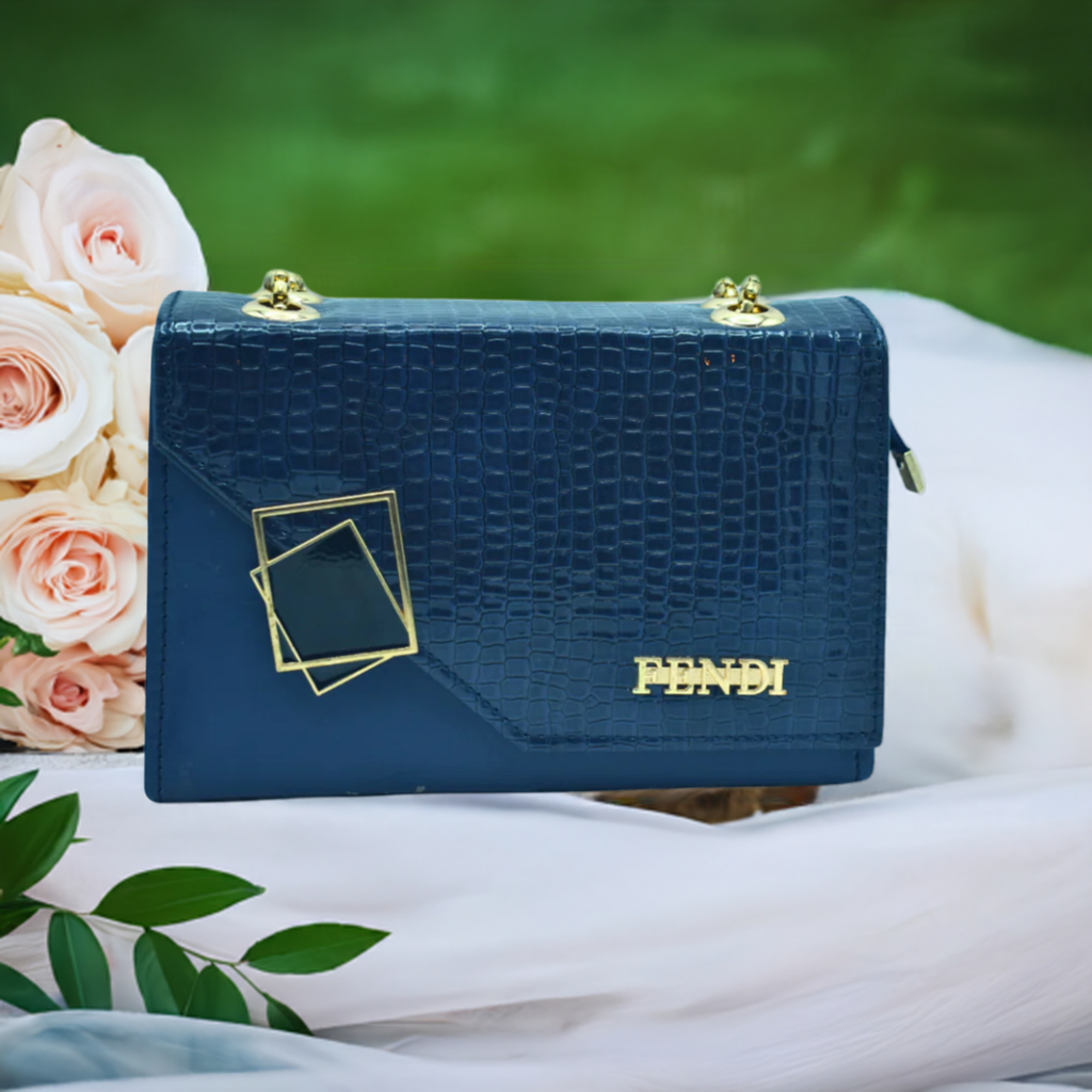 Stylish Women’s Navy Blue Buckle Crossbody Bag – Chic & Versatile Accessory