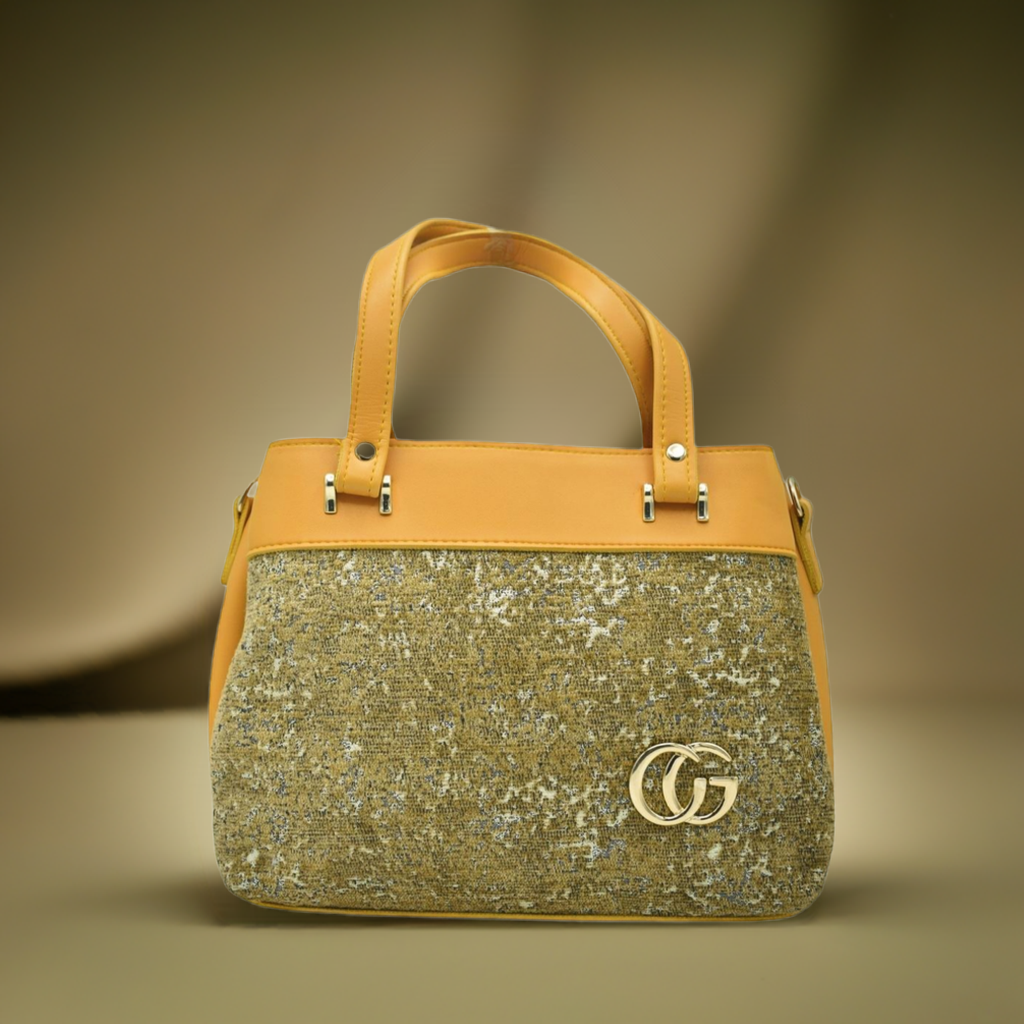 Trendy Yellow Small Top Handle Shoulder Bag for Women – Stylish & Compact