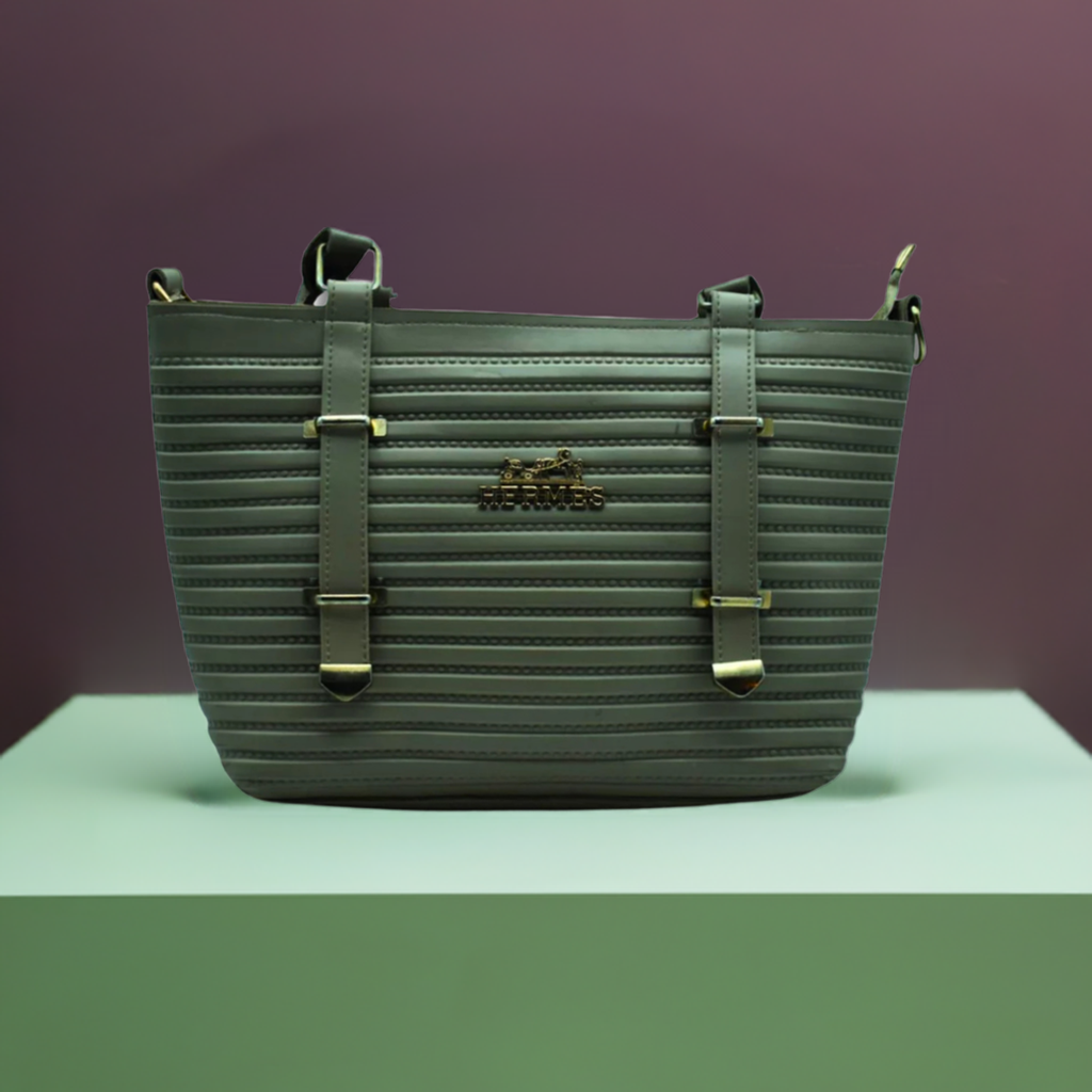 3-in-1 Women’s Handbag Set: Soft PU Leather Top Handle Bag, Wallet, and Crossbody Strap