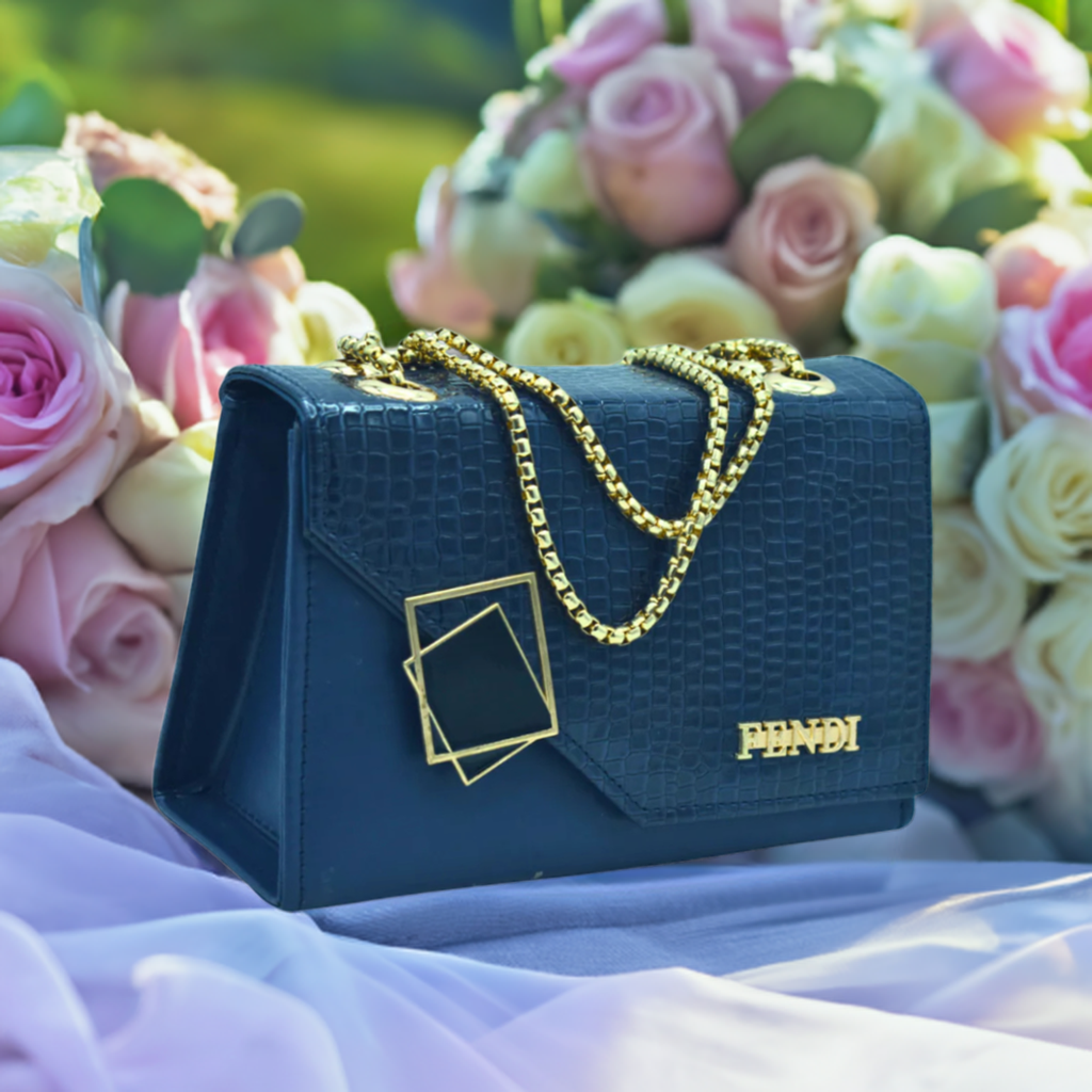 Stylish Women’s Navy Blue Buckle Crossbody Bag – Chic & Versatile Accessory