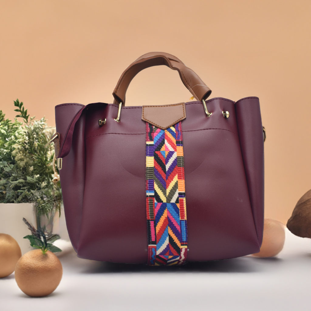 Premium 4-Piece Women's Handbag Set with Beautiful Colorful Lace