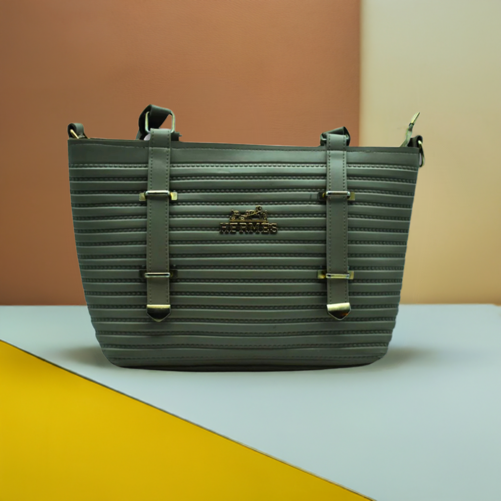 3-in-1 Women’s Handbag Set: Soft PU Leather Top Handle Bag, Wallet, and Crossbody Strap