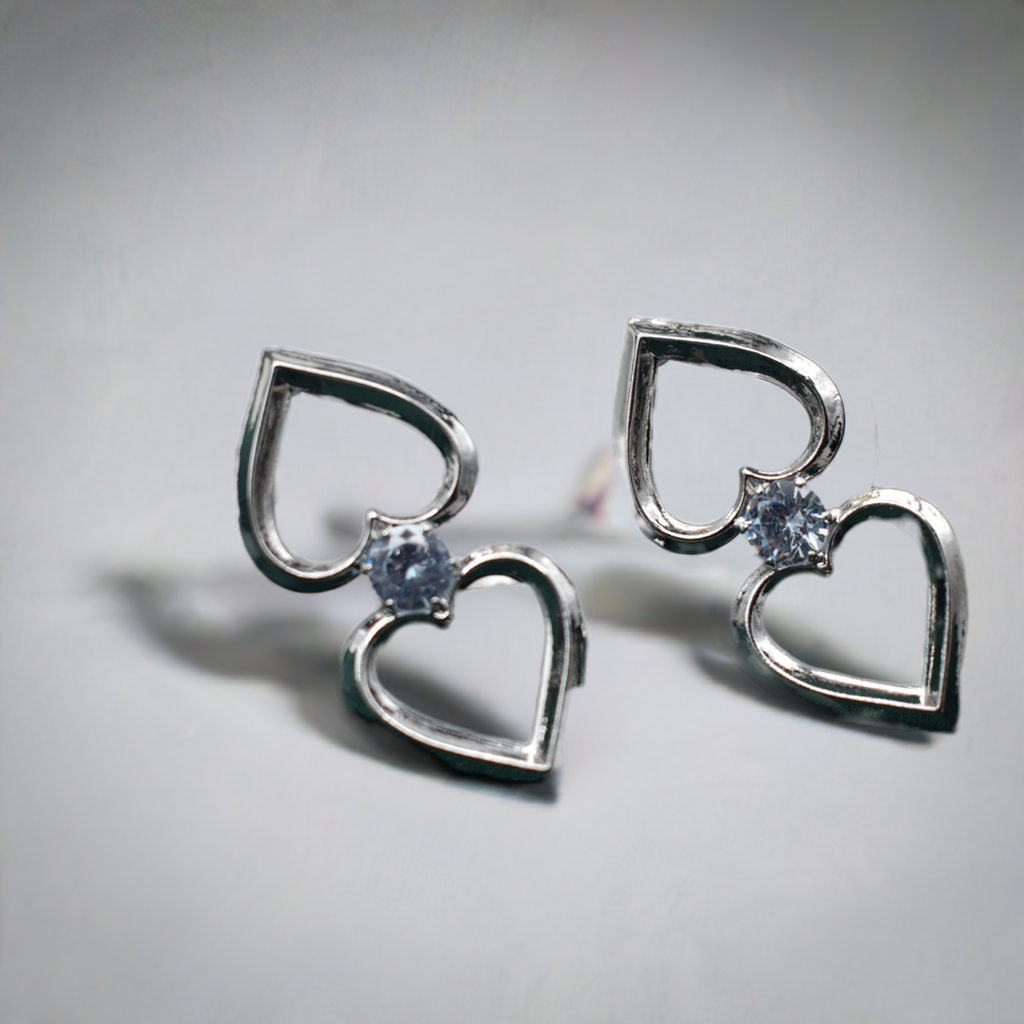 Cute Heart Stud Earrings for Women – Stylish Statement Jewelry