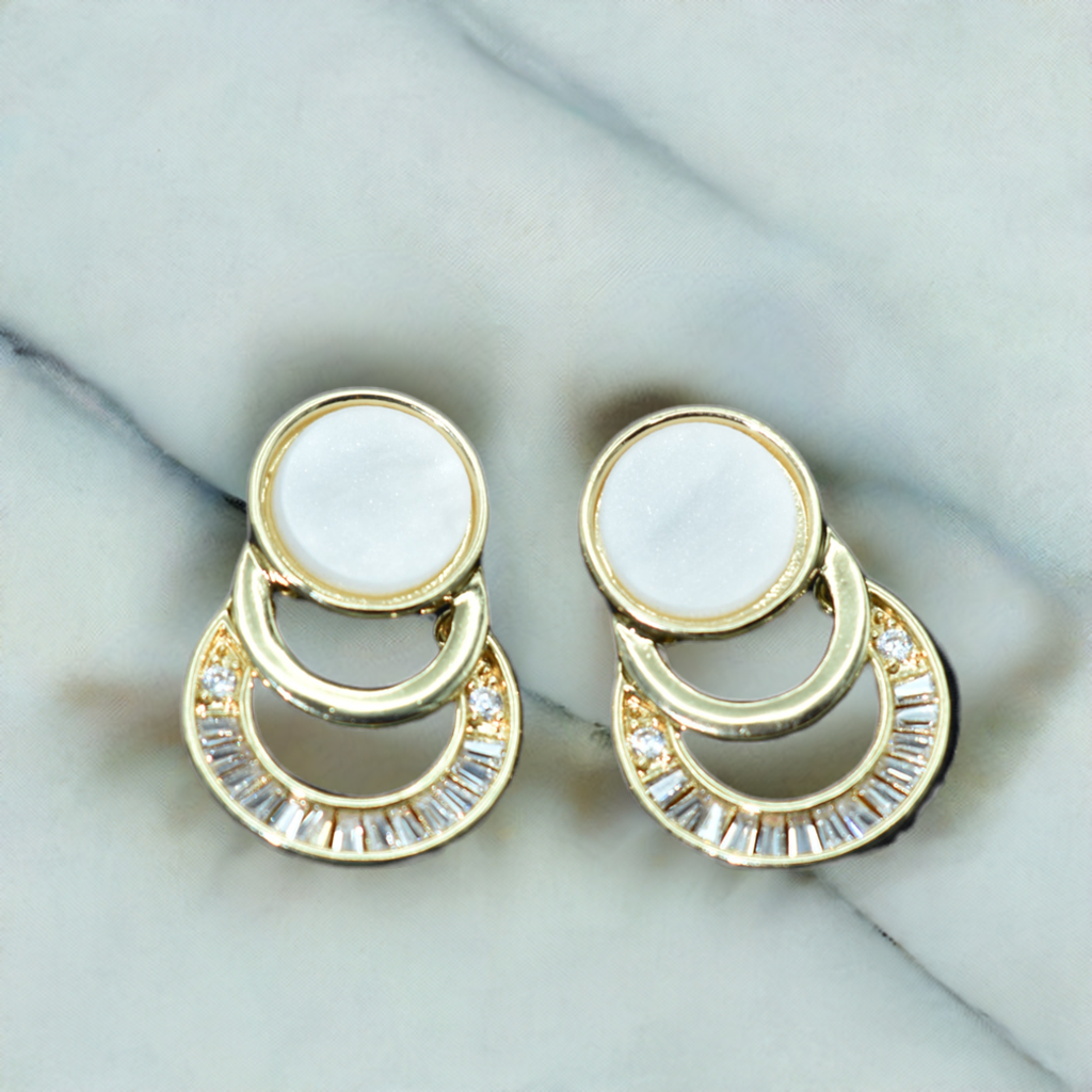 Baguette Cut Geometric Earrings – Modern and Chic Jewelry