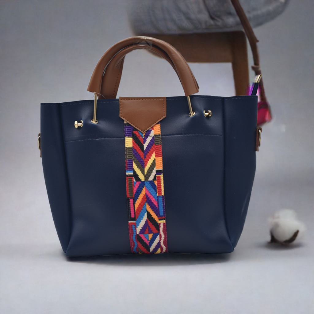 Premium 4-Piece Women's Handbag Set with Beautiful Colorful Lace