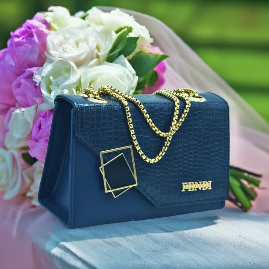 Stylish Women’s Navy Blue Buckle Crossbody Bag – Chic & Versatile Accessory